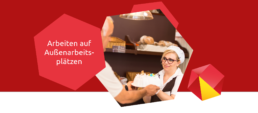 Arbeiten bei Arbeitsgebern wie einer Bäckerei